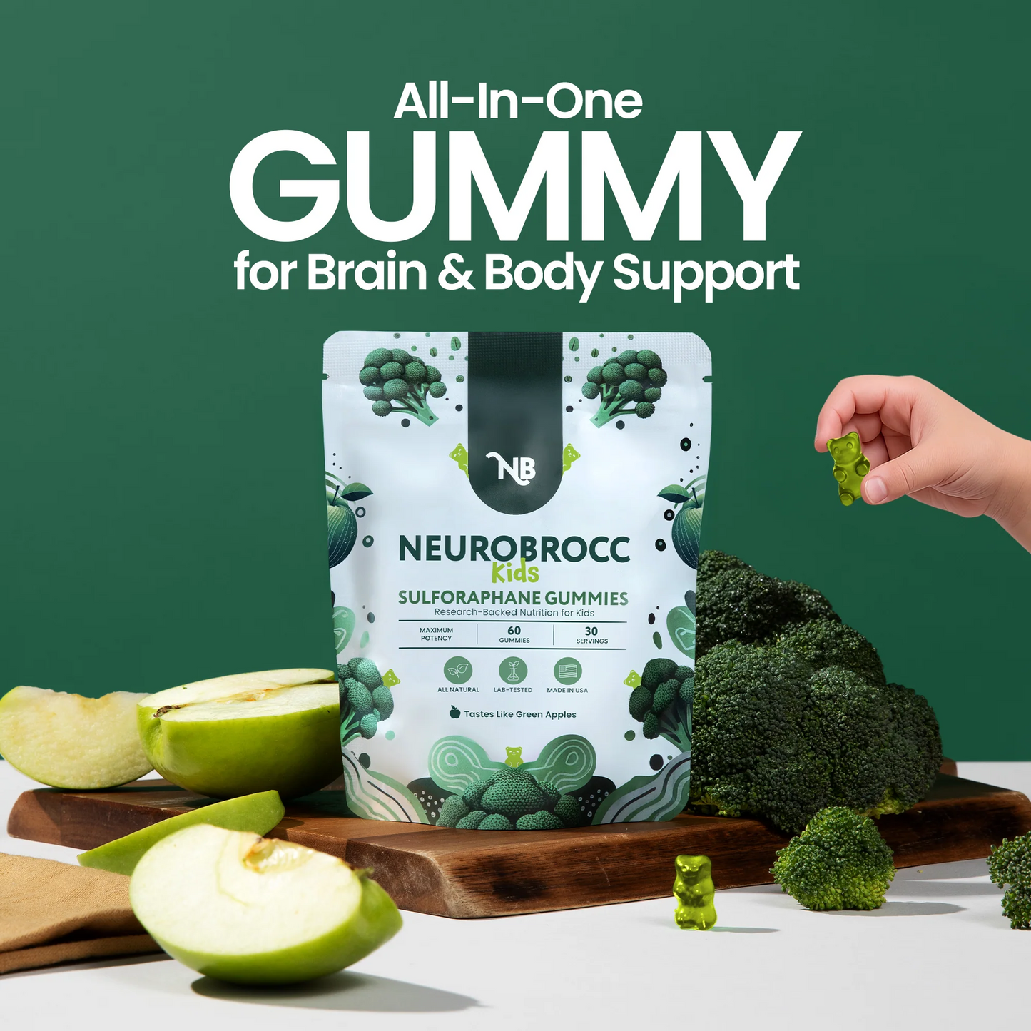 The Brain-Boosting Broccoli Gummy Your Kids Actually Want to Eat 🥦